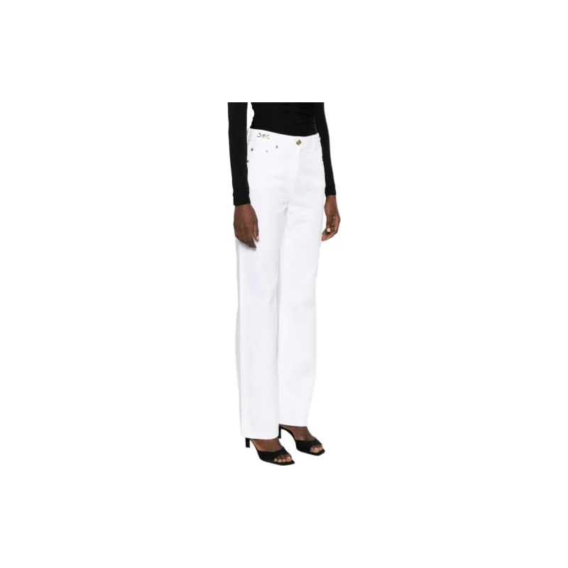 VERSACE SS24 Jeans Women's White-3