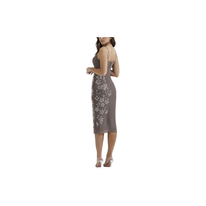 HOUSE OF CB BLANCA Slip Dresses Women's Smoke/Gray-4