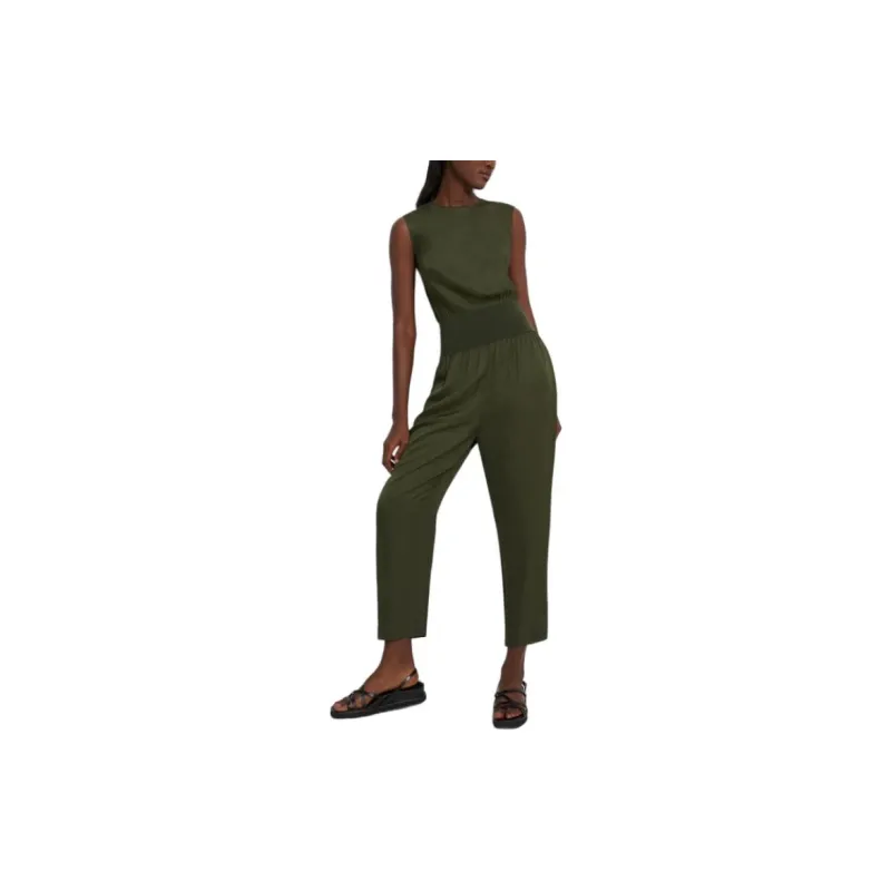 THEORY Jumpsuit Women's Olive Green-1