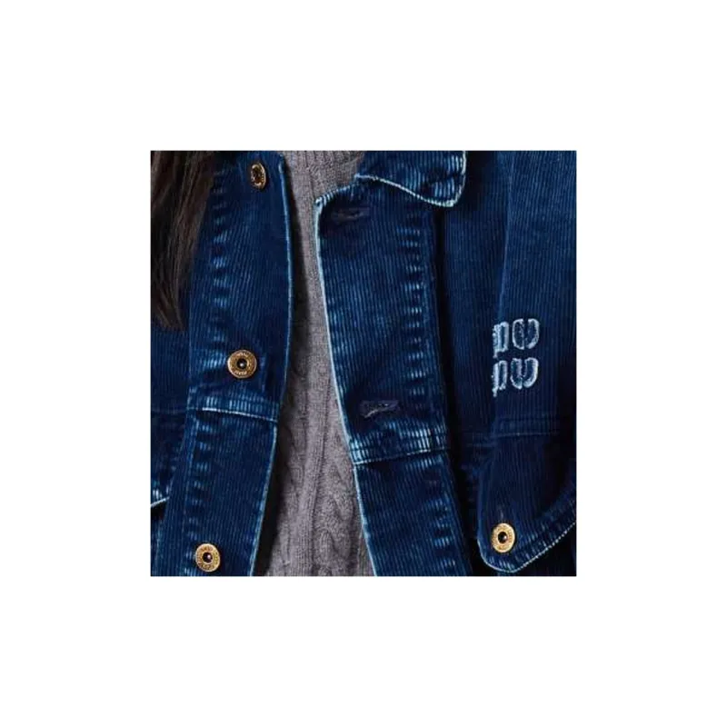 MIU MIU Denim Jacket Women's Indigo-4