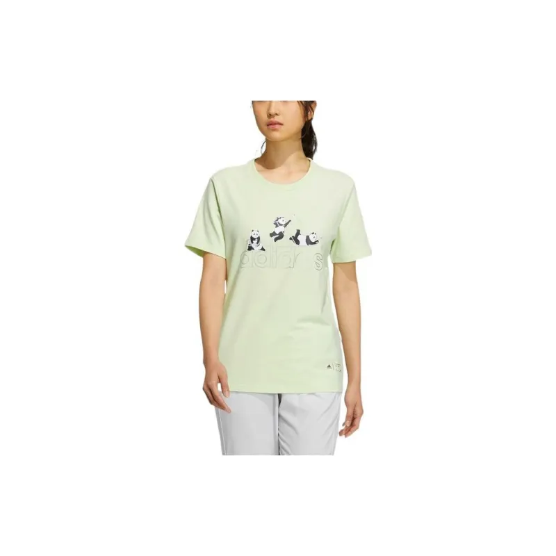 Adidas T Shirts Women's Green-2