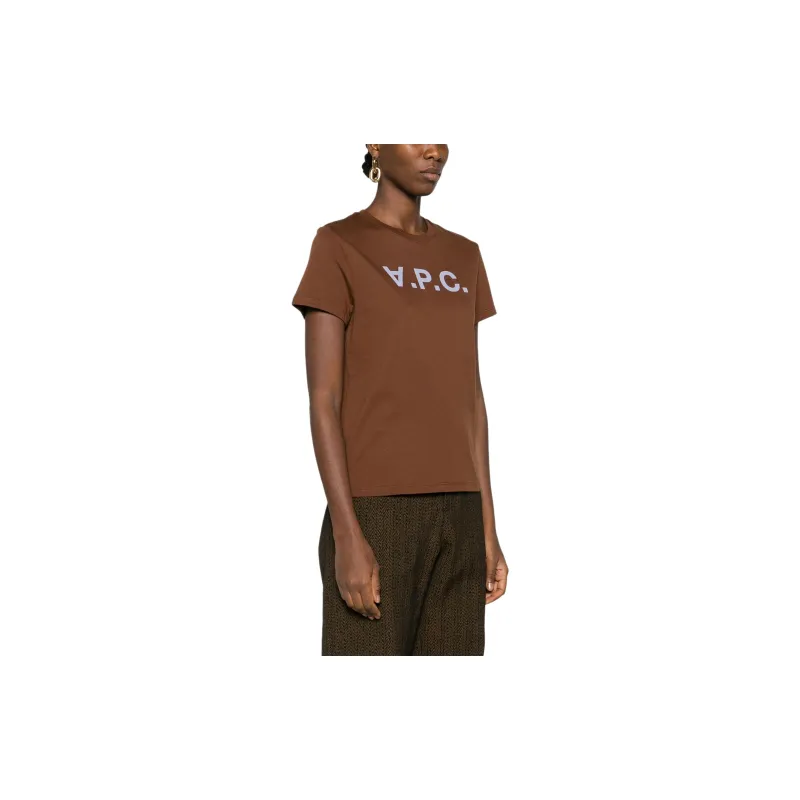 A.P.C T Shirt Women's Chocolate-3