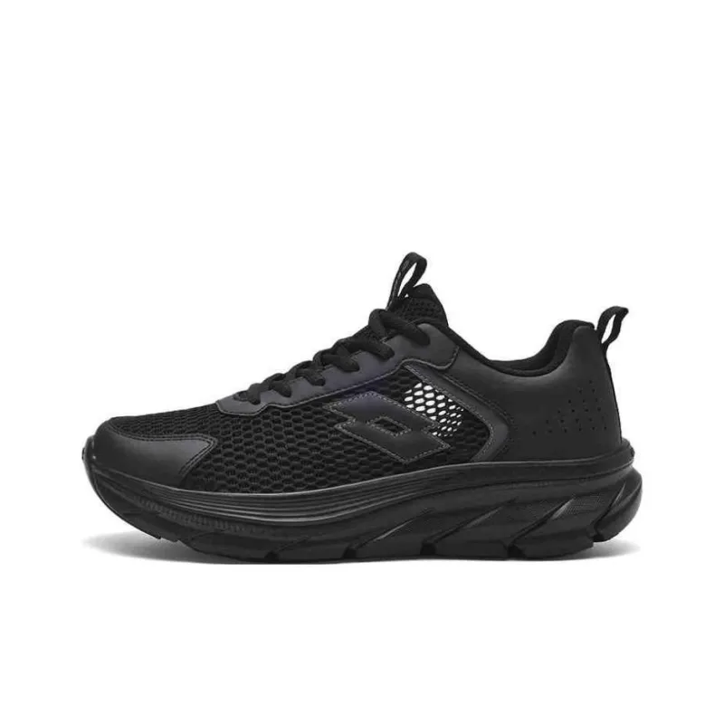 LOTTO Slip Resistant Low Top Running Shoes Men's Black-0