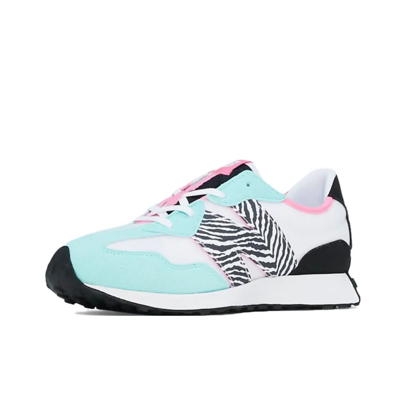 New Balance NB 327 Low Top Kids' Running Shoes Green White Black Teenagers-2