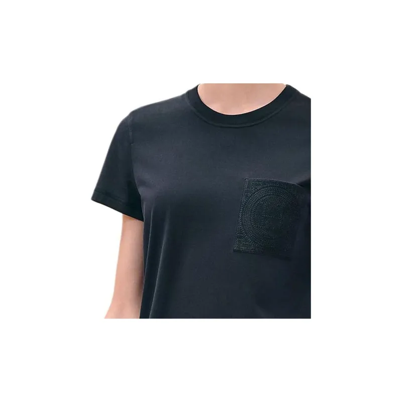 HERMES Regular T Shirt Women's Black Blue-4