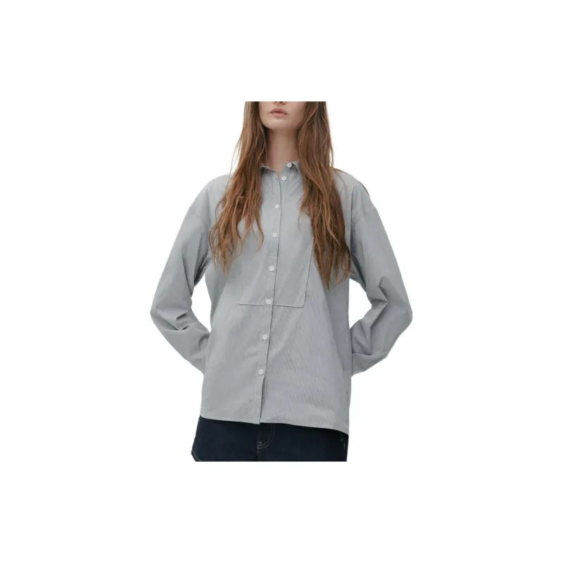 ZARA ZW Series Shirt Women's White/Green-2