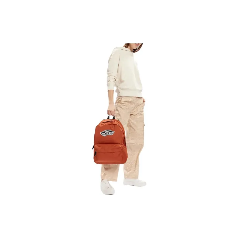 Vans Polyester Backpack Regular Unisex Brown-4