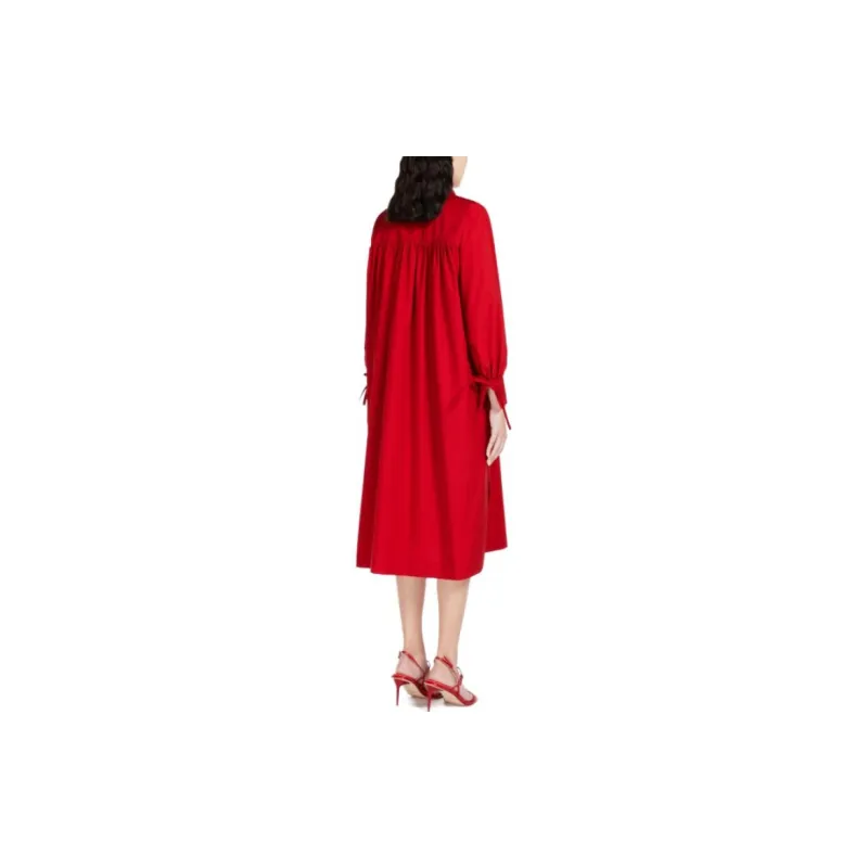MaxMara Long Sleeved Dress Women's Red-2