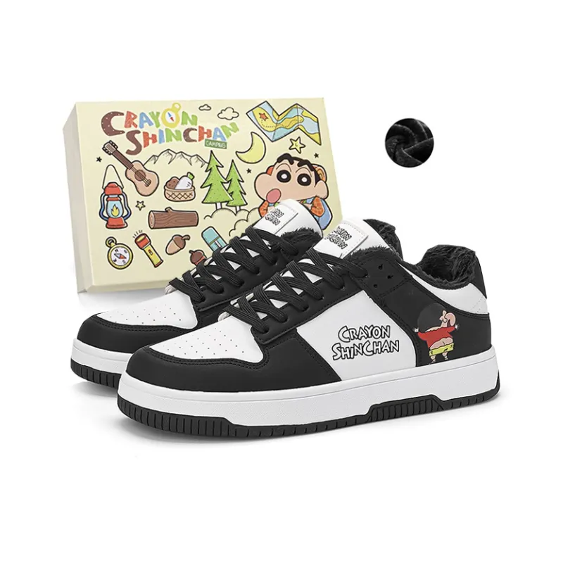 Crayon Shinchan Abrasion Resistant Slip Resistant Low Top Skateboard Shoes-7