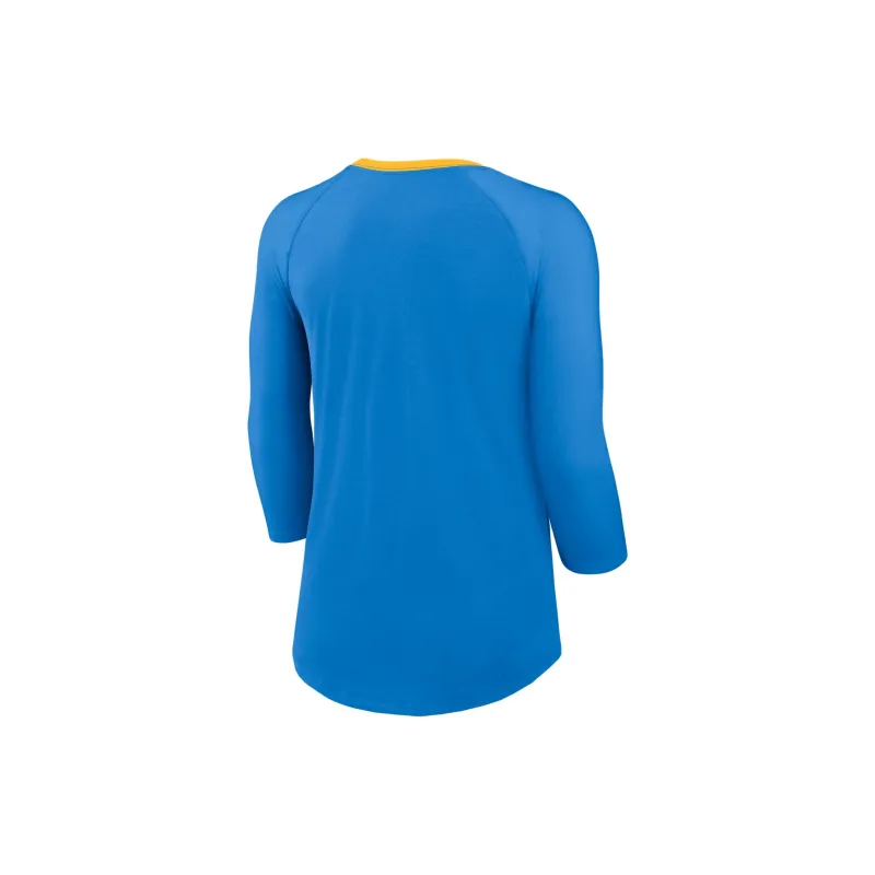 Nike Los Angeles Chargers Women's Nike Nfl 3/4 Sleeve T Shirt-1