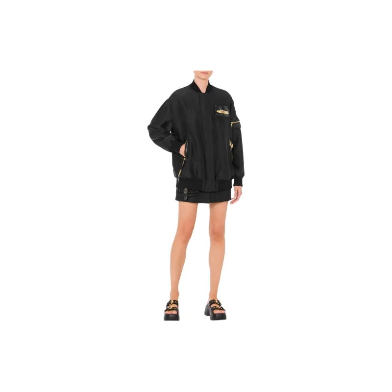 MOSCHINO Logo-lettering Bomber Jacket-1
