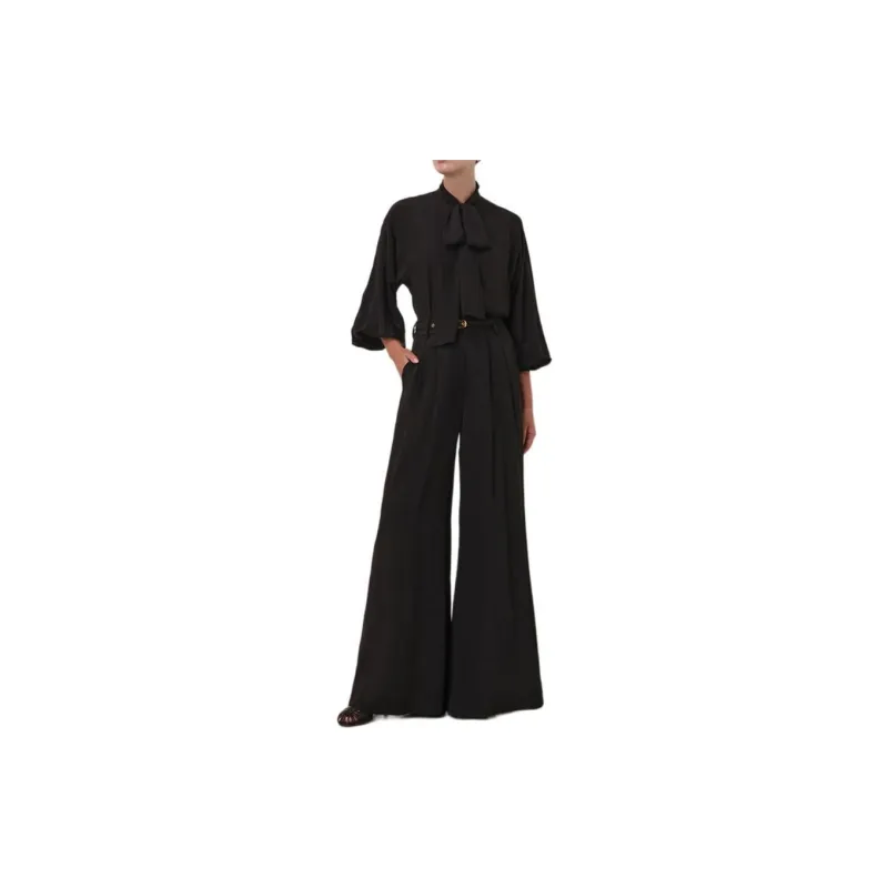 Zimmermann SS24 Casual Pants Women's Black-1