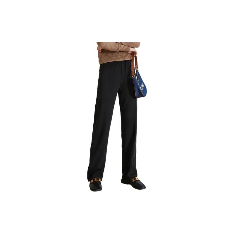Ya Sheep People Casual Pants Women's Black-2