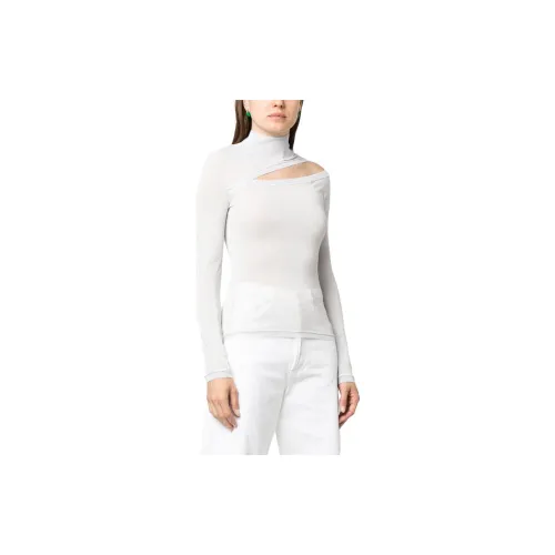 Patrizia Pepe Cut out Long sleeve Lurex Top