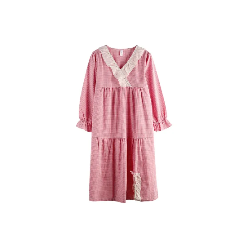 Xuan Liang Nightgown Women's Crimson-0
