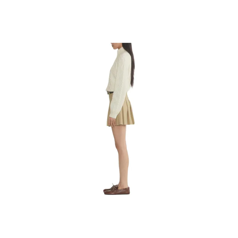 ARITZIA Sunday Best Boreal 1/4 Zip Sweater Sweater Women's Whisper White-2