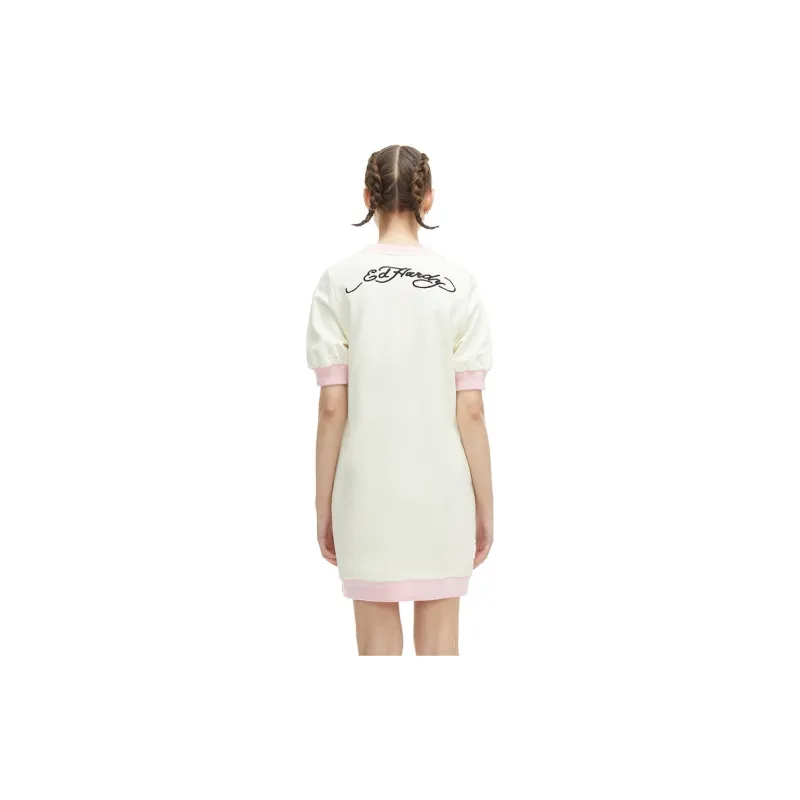 Ed Hardy Dress Summer Ivory White-2