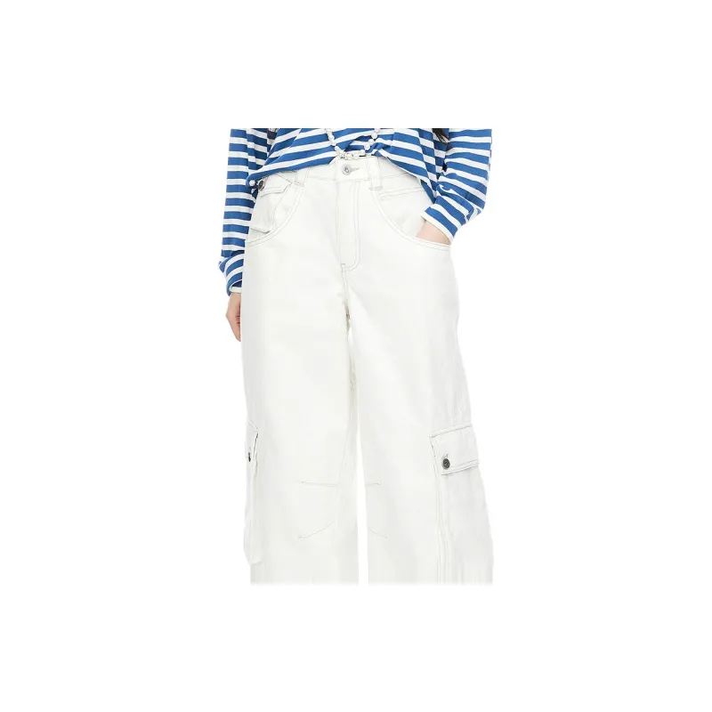 D'zzit Jeans Women's White-3
