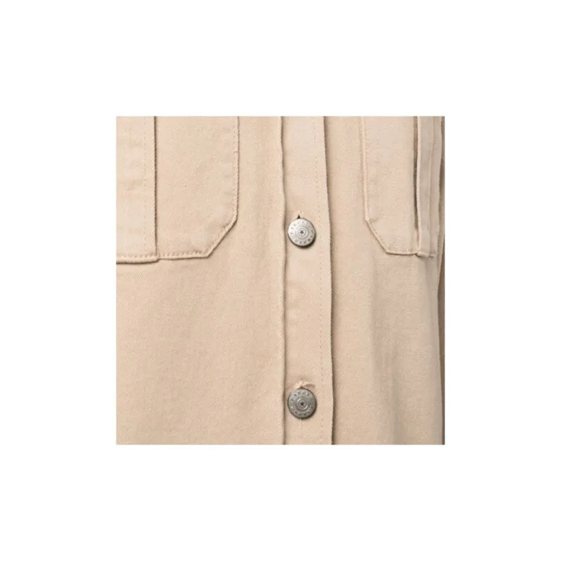 PAROSH Denim Jacket Women's Beige-5