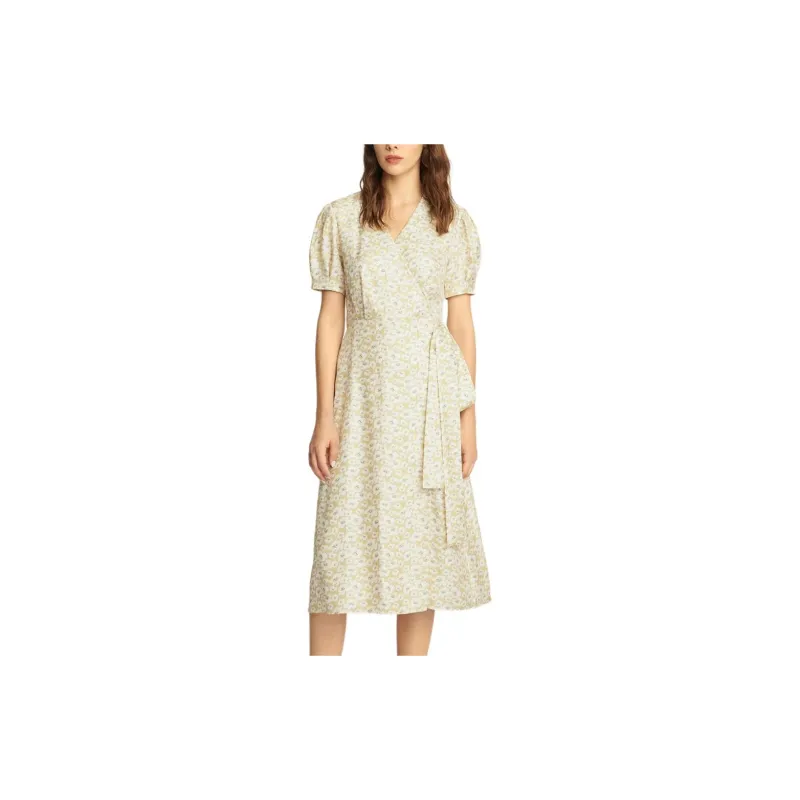 CARVEN Short-Sleeved Dresses Women's Light Yellow-5