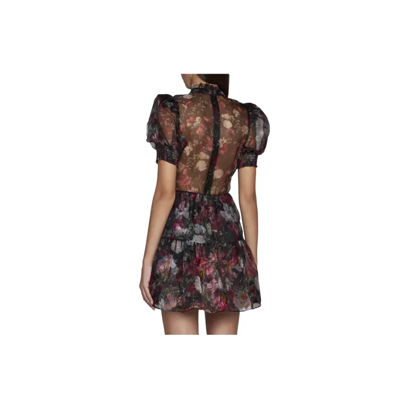ALICE+OLIVIA Vernita Floral-print Dress-3