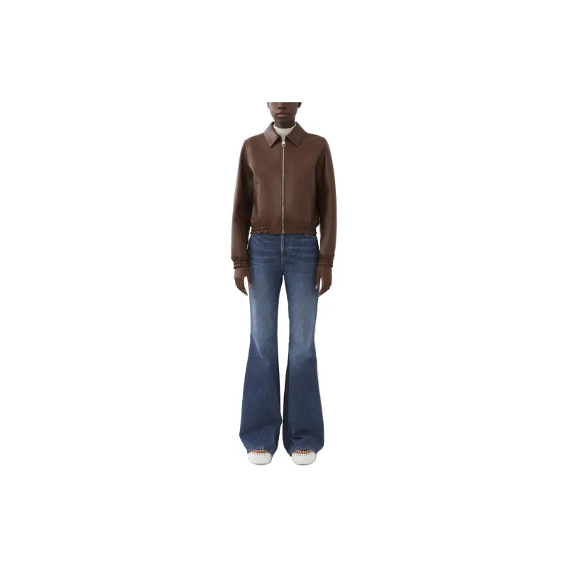 Chloé Zip-up Leather Jacket-1