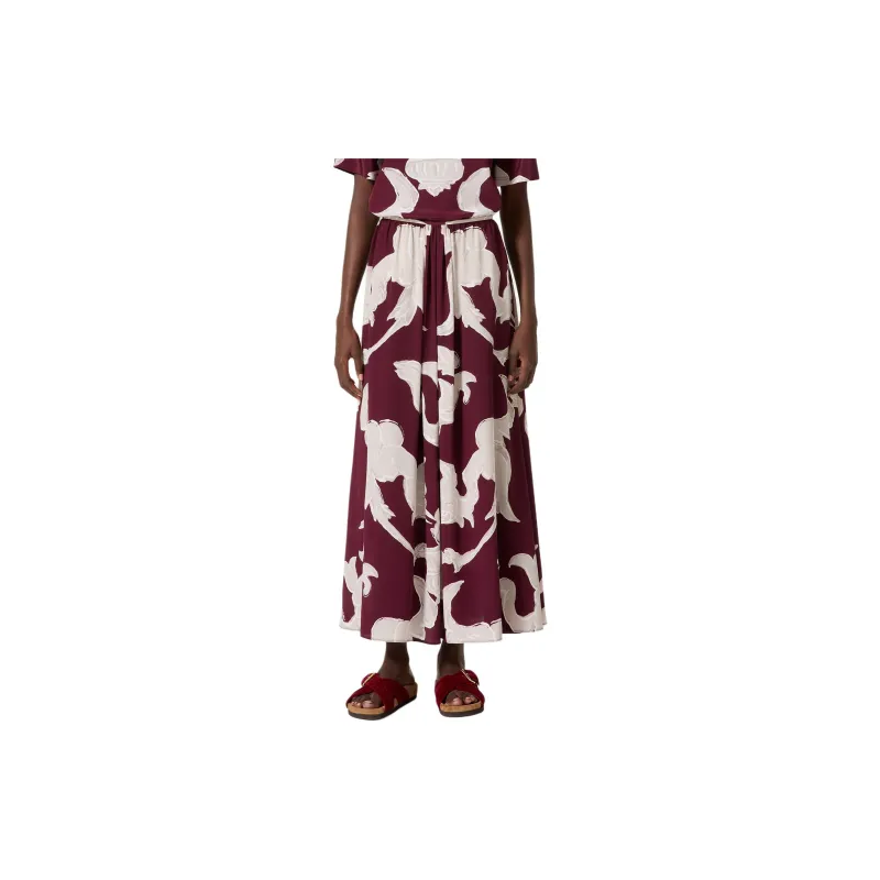 Valentino Metamorphos Gryphon Allover Midi Skirt-1