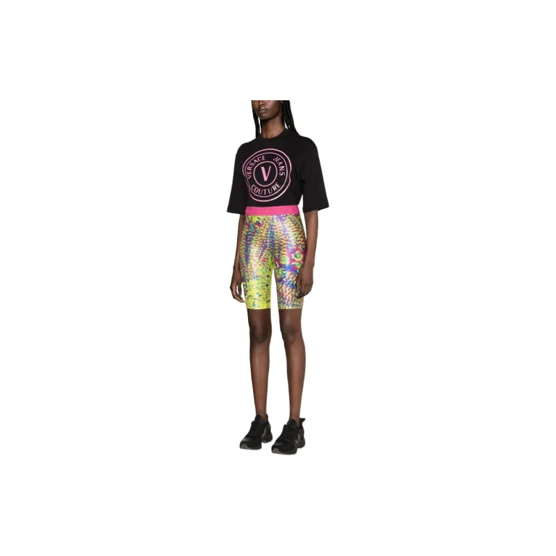 VERSACE JEANS COUTURE SS24 Casual Shorts Women's Lime-1