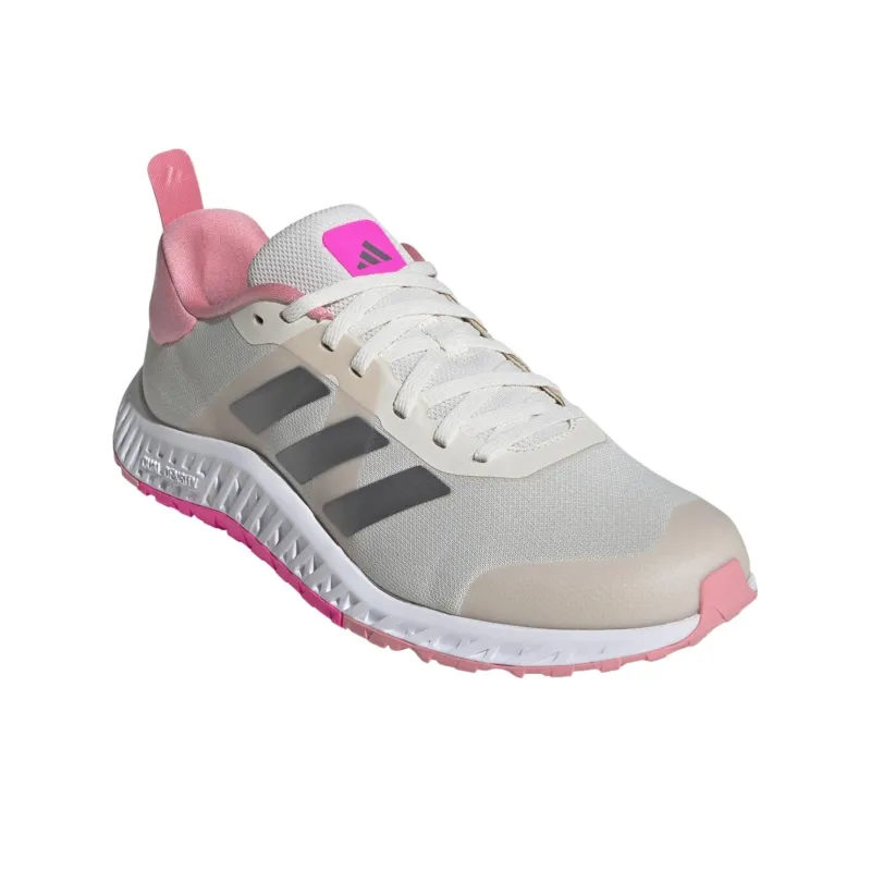 Adidas Everyset Trainer Chalk White Iron Metallic Lucid Pink Women's-5