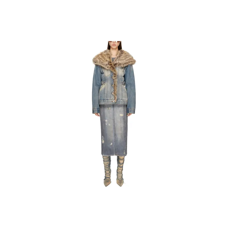 Acne Studios SS24 Puffer Jacket Women's Medium Blue-1