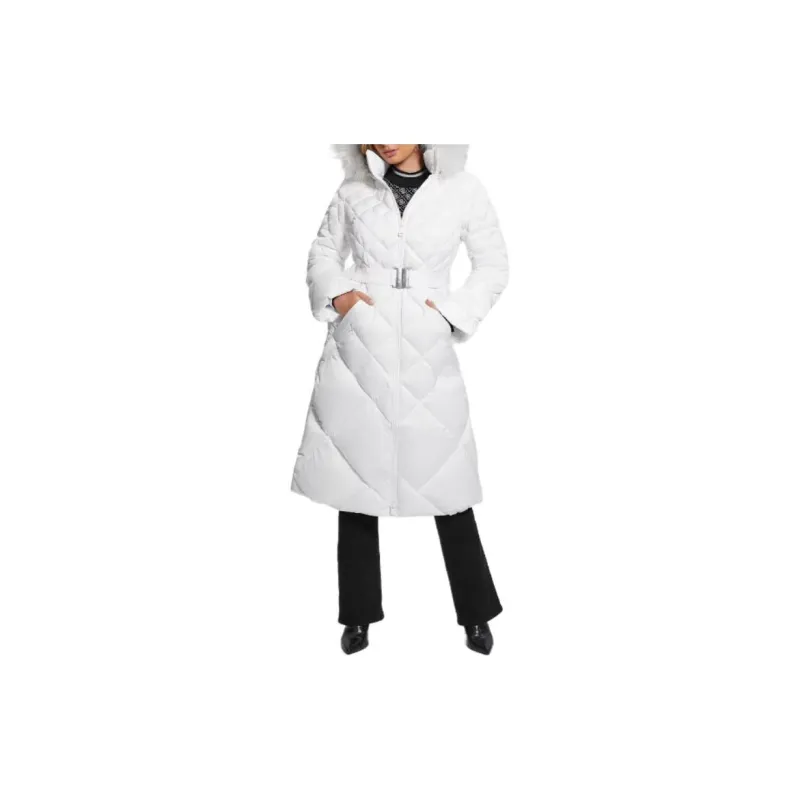 GUESS Eco Olga Long Down Jacket Down Jacket Women's White-1