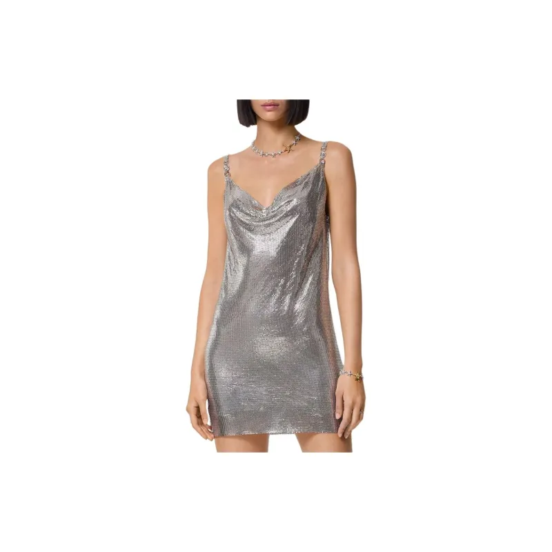 VERSACE Aluminum Metal Mesh Dress-1
