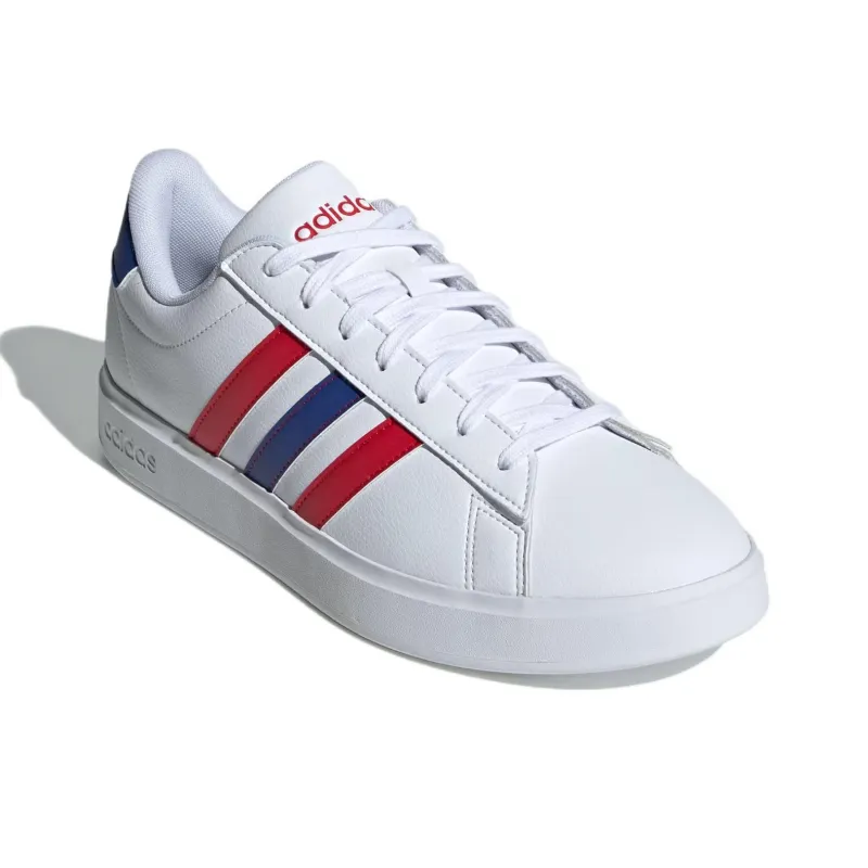 Adidas Grand Court 2.0 Cloud White Semi Lucid Blue Better Scarlet-2
