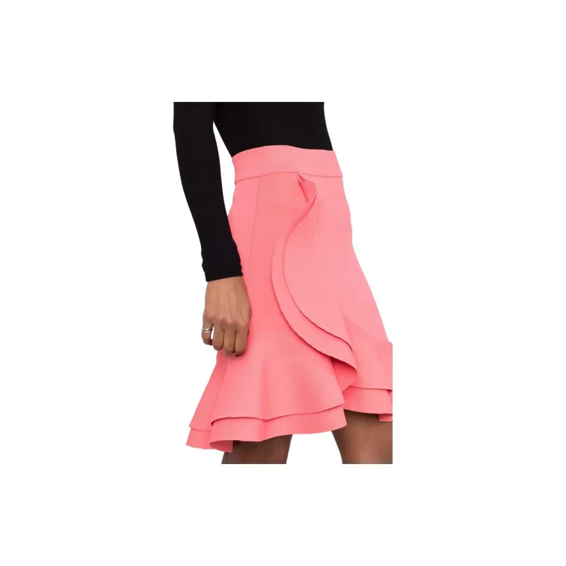 Alexander McQueen Ruffled Asymmetric Mini Skirt-2