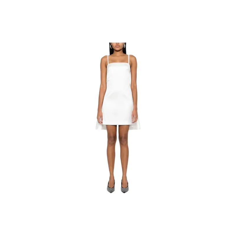PAROSH SS24 Slip Dress Women's White-1