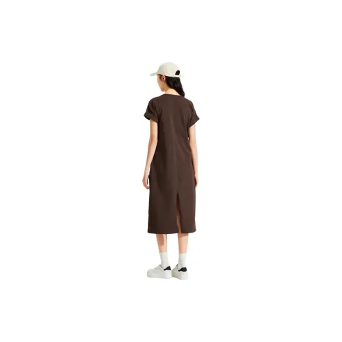 Hotwind x DISHINI LIANMINGKUAN Sleeveless Dress Women's Brown