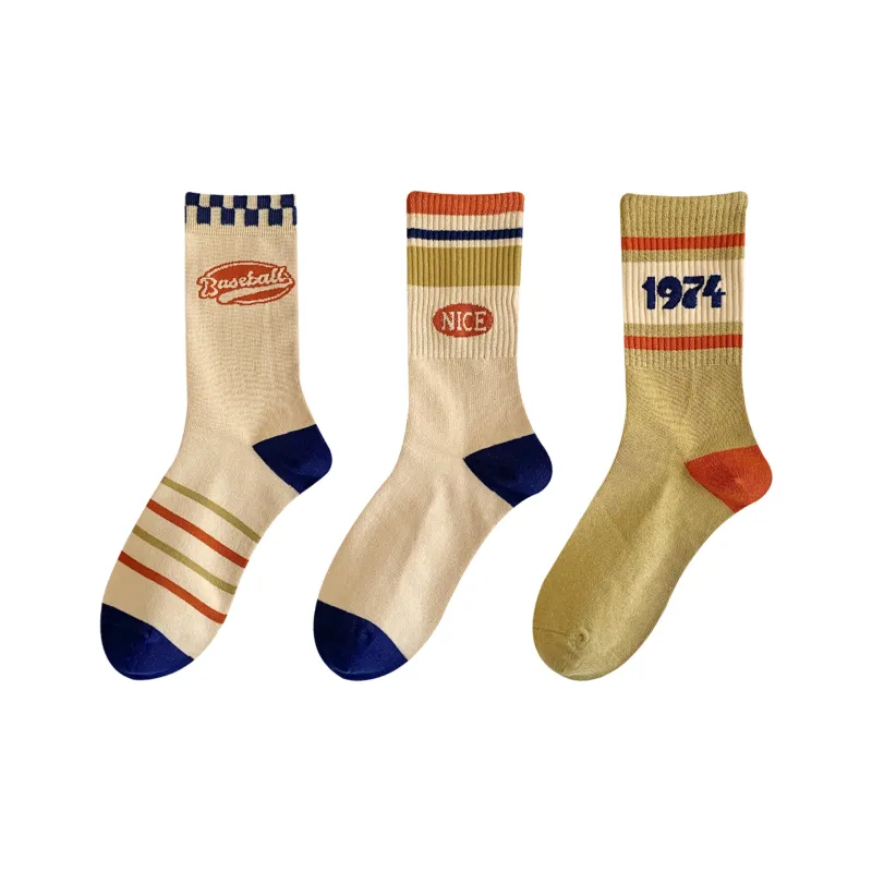 XXLLG Mid Calf Socks Women's 3 Pack-5