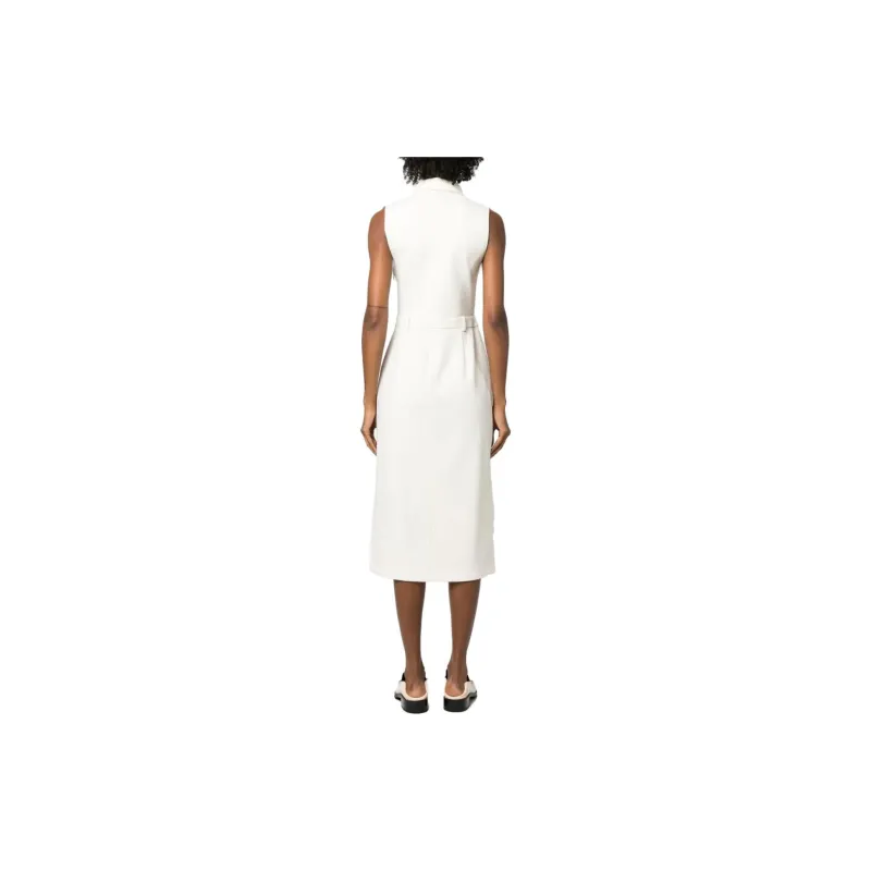 THEORY Sleeveless Dresses Women's Vanilla White-1