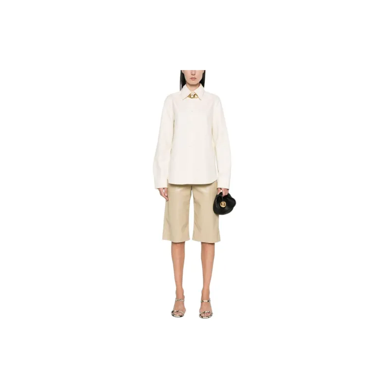 JIL SANDER Curved Hem Poplin Shirt-1