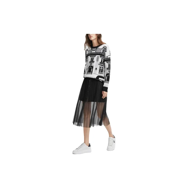 KARL LAGERFELD Casual Long Skirts Women's Black-2