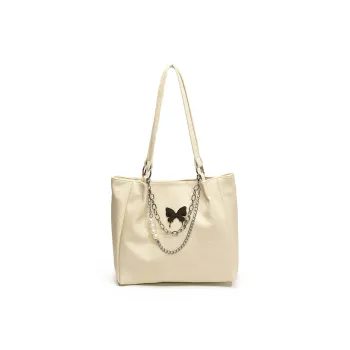 Versman PU Tote Shopping Bag Handbag, Shoulder Bag Tubas Women's White/Silver/Black/Red/Brown