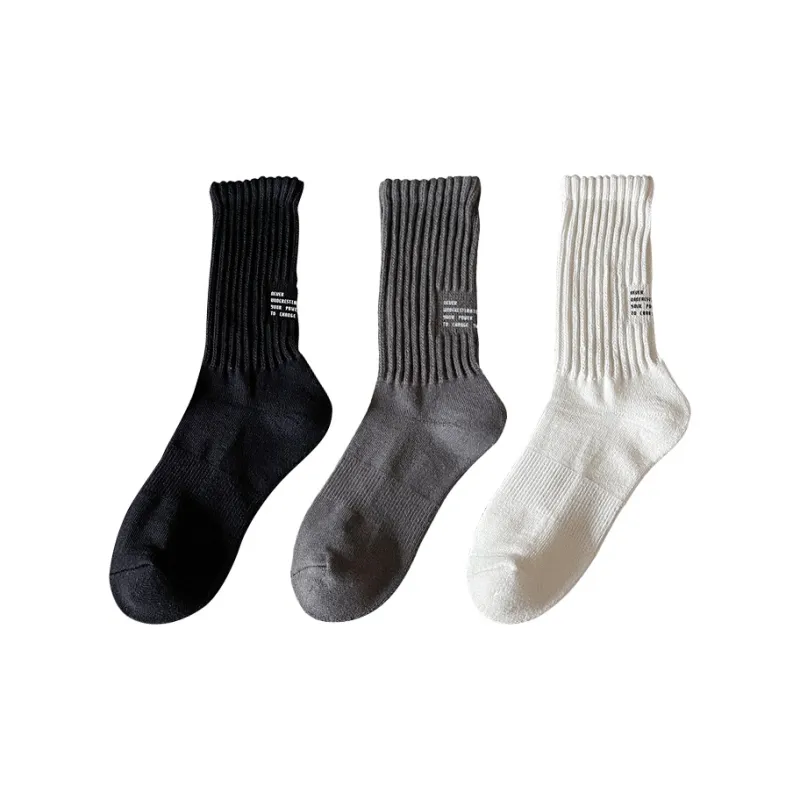 BKCXZICE Mid Calf Socks Unisex 3 Pack-12