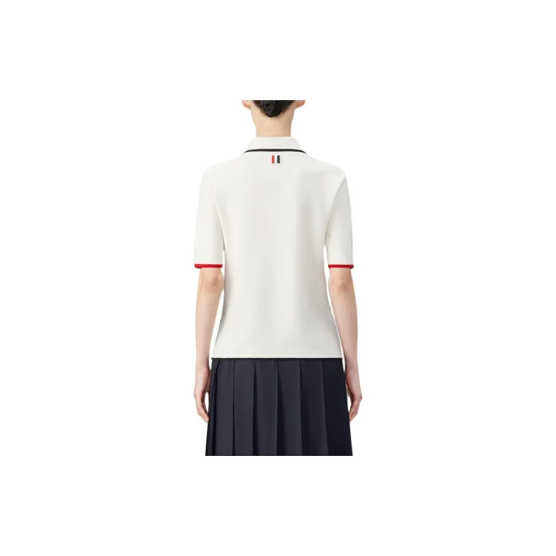 THOM BROWNE RWB stripe Virgin Wool Dress-2