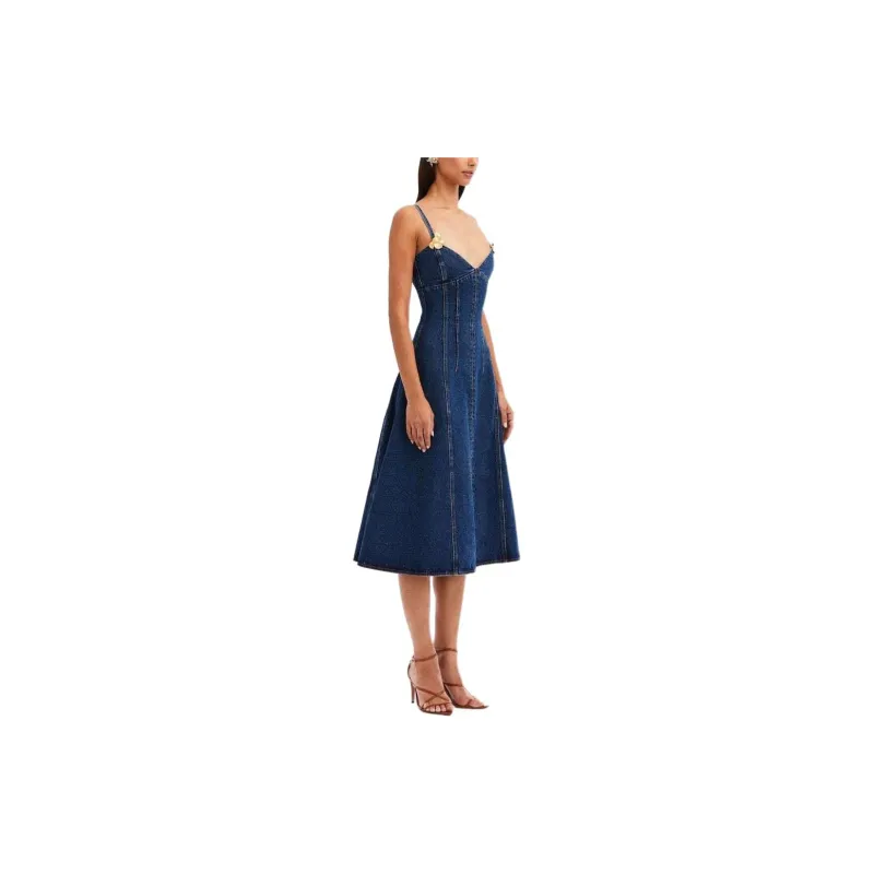 OSCAR DE LA RENTA SS24 Slip Dresses Women's Blue-3
