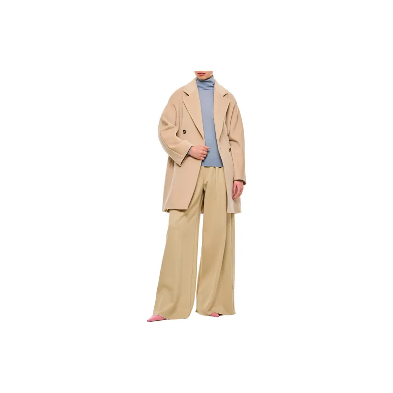 MaxMara Tied Waist Buttoned Coat-1