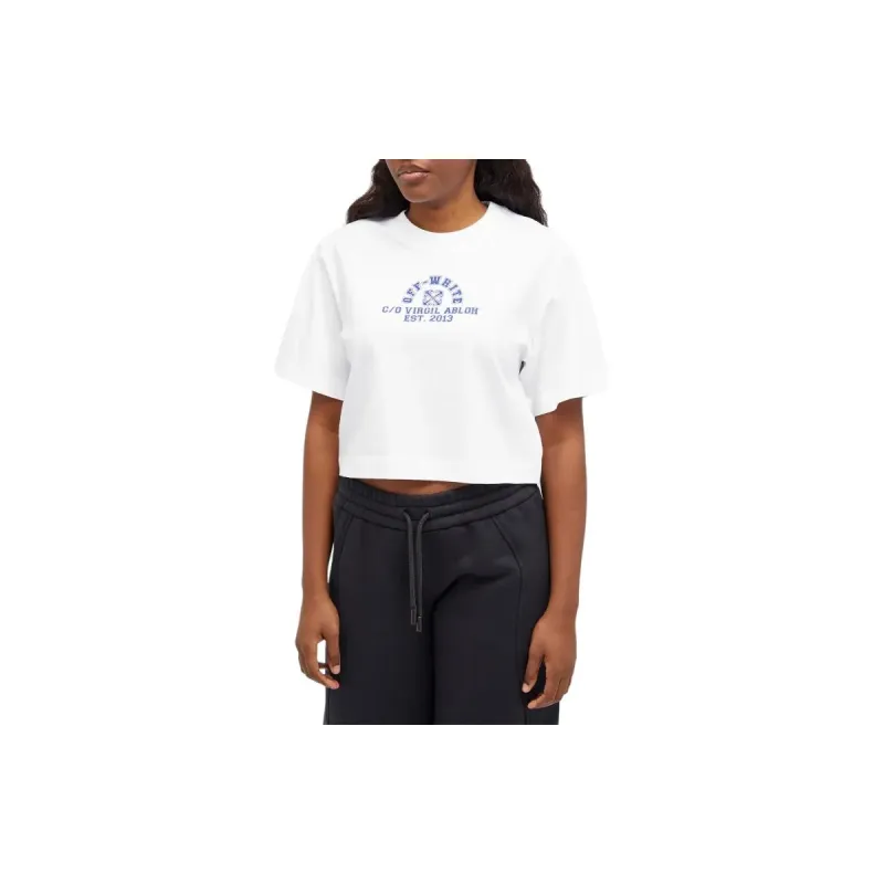 OFF WHITE Regular T Shirt, Regular Fit Women's White-2