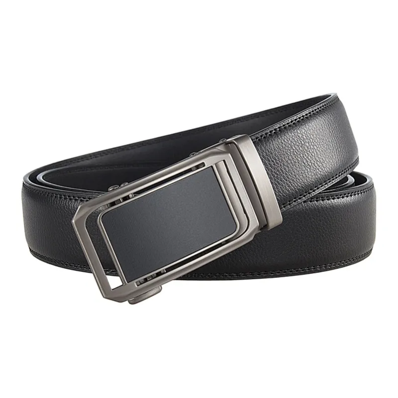 Yalu Preferred Cow Split Leather Belts Men's 3.5CM-1