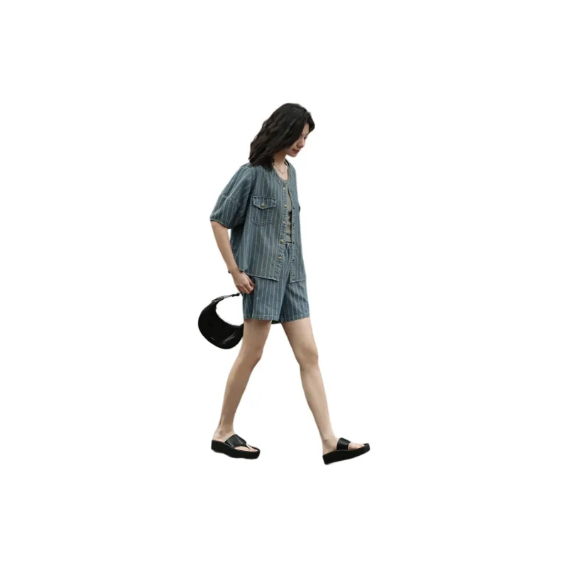 【dme】 Casual Suit Women's Denim Blue-2