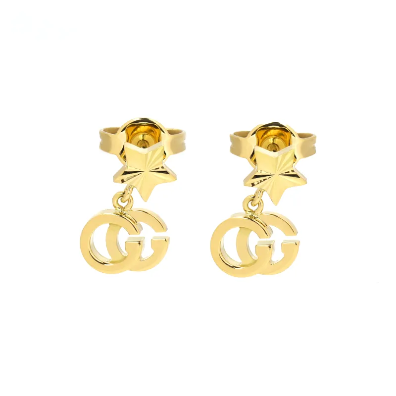 GUCCI 18K Gold Stud Earrings Women's-0