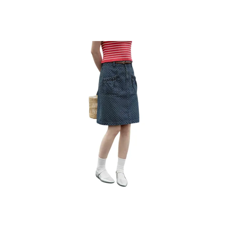 SOLIGHTER Denim Short Skirts Women's-1